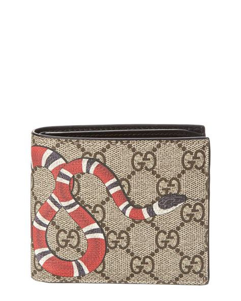 gucci snake wallet brown